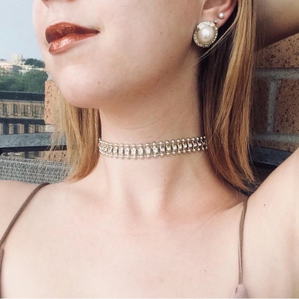 Vintage pearl and diamonds earrings